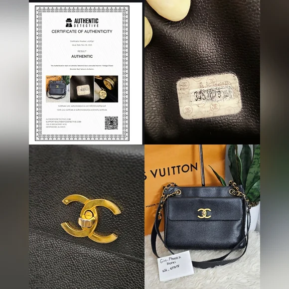 Chanel Caviar Leather Shoulder Bag - Picture 5 of 16